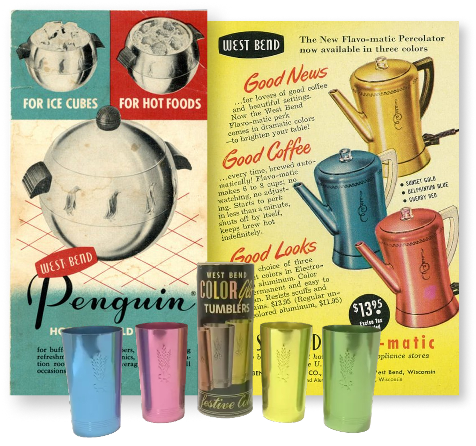 Marketing catalogs from West Bend in the 1950s