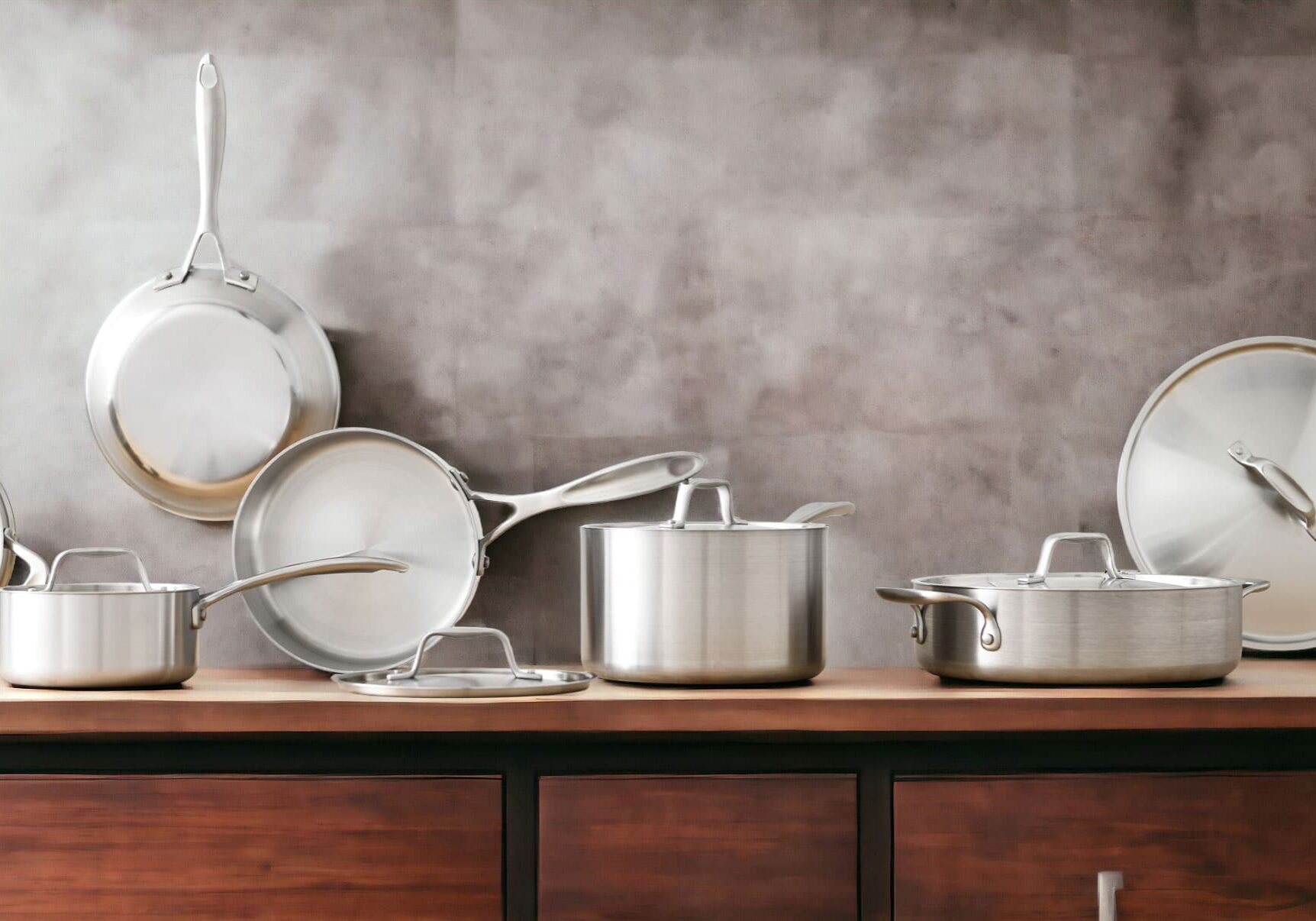 Pots and pans with custom private label